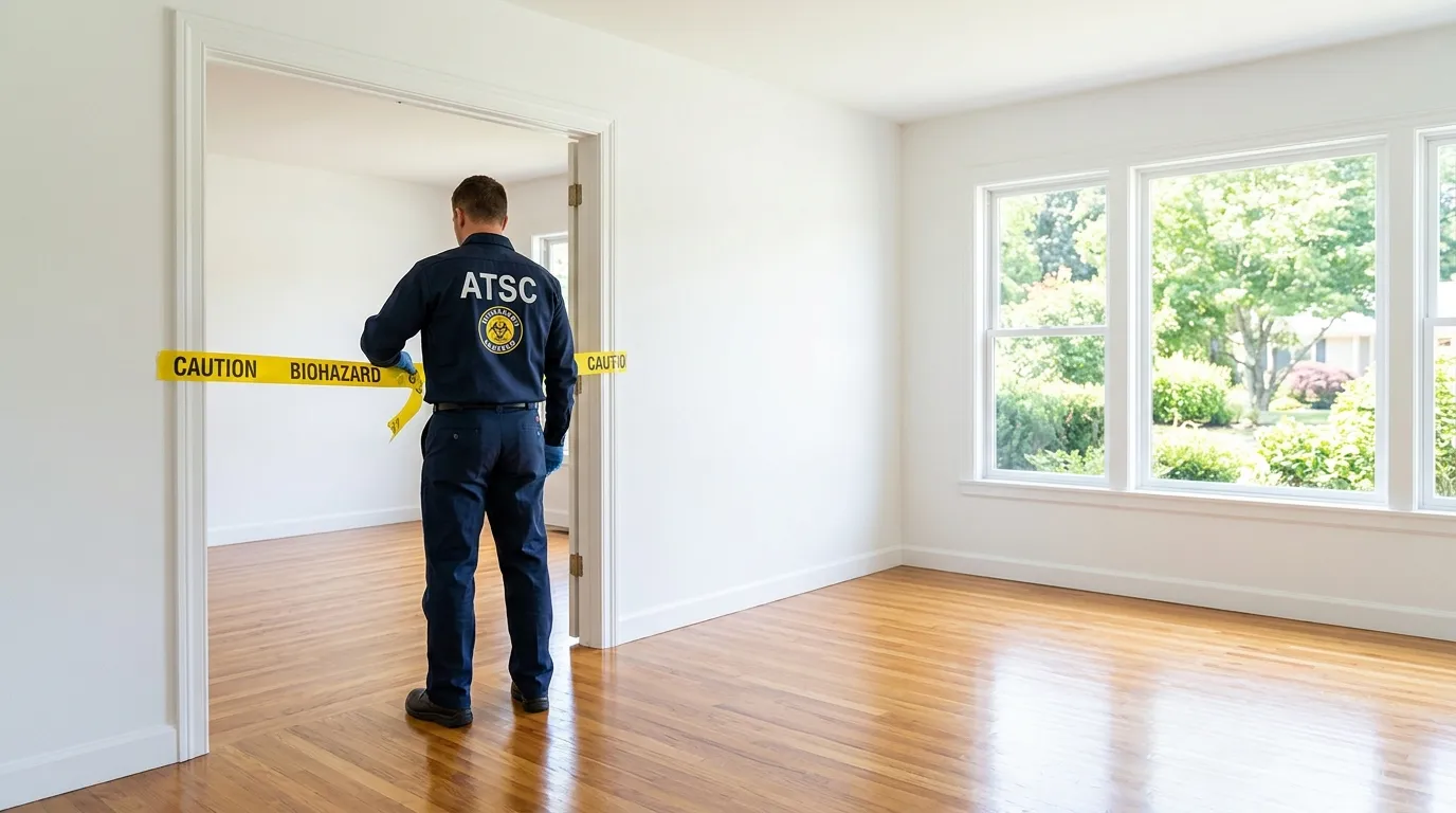 Certified biohazard cleanup crew performing Trauma Scene Cleanup in Hopkinsville